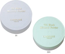 CANMAKE Oil Block Mineral Powder 3g With 2 Colors Made In Japan