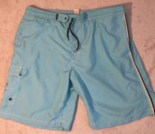 TYR Board Shorts/ Swim Trunks Size Large Light Blue Mens