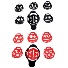 7.7(3.03")x5cm(1.97") Golf Ball Maker Base 6Pc 4.8(1.89")x3.9cm(1.54") Templates