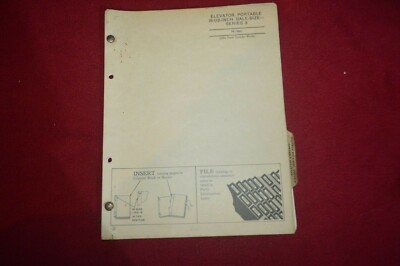 John Deere Portable 18-1/2 Inch Bale Elevator Series 3 Parts Book Manual LPFP 