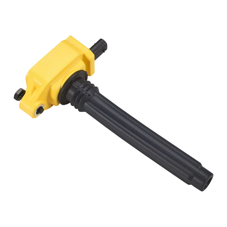 Bobina de encendido UF648 amarilla + bujías para Chrysler Dodge Jeep Ram 3,2/3,6 L V6 Foto 4 de 4