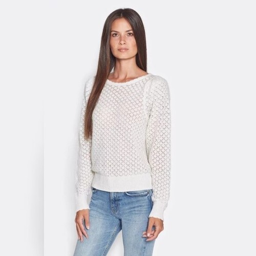 JOIE Women's Ivory Puff Sleeve Sweater 