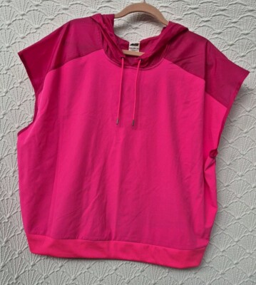 Womens Windbreaker Pullover Top AVIA Dark And Light Pink XXXL (22) New