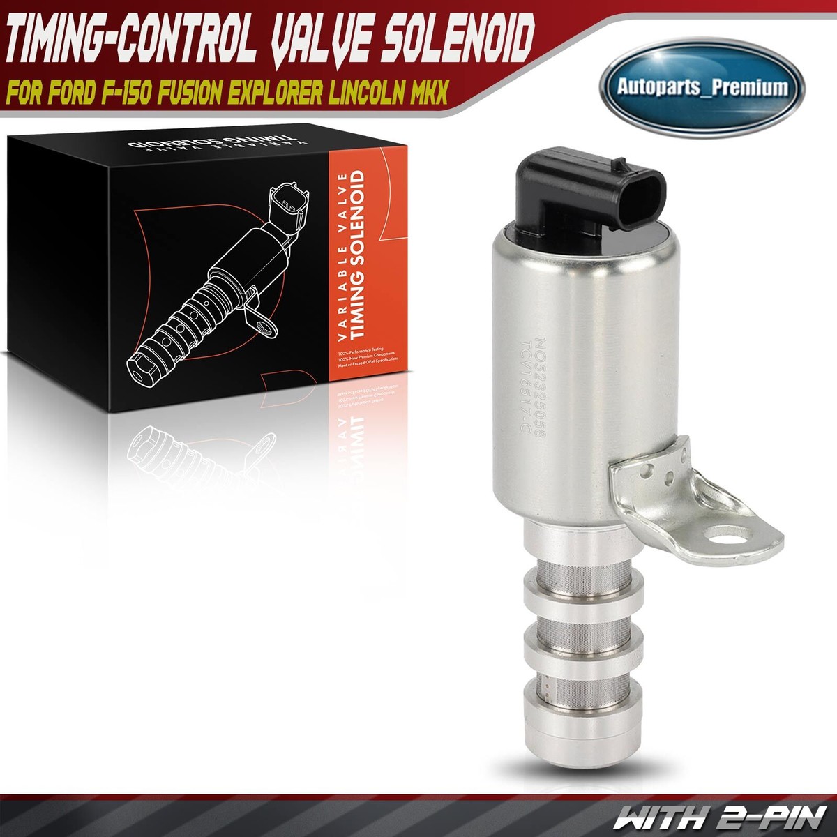 2 Solenoides De Válvula Variable Para Ford Edge, Explorer, Lincoln MKX, MKZ – AT4Z6M280A