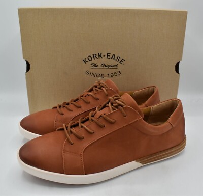 Kork Ease Womens Size 10 Paislee Orange Campfire Full Grain Leather Sneakers
