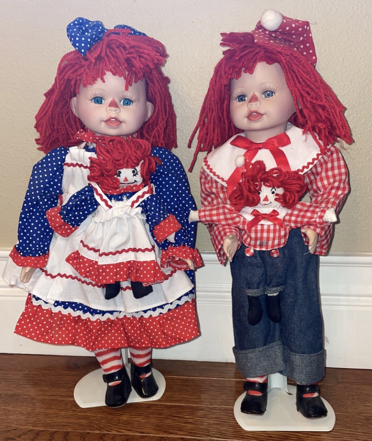 Raggedy Ann & Andy Collectible Porcelain Dolls Kingstate The Doll