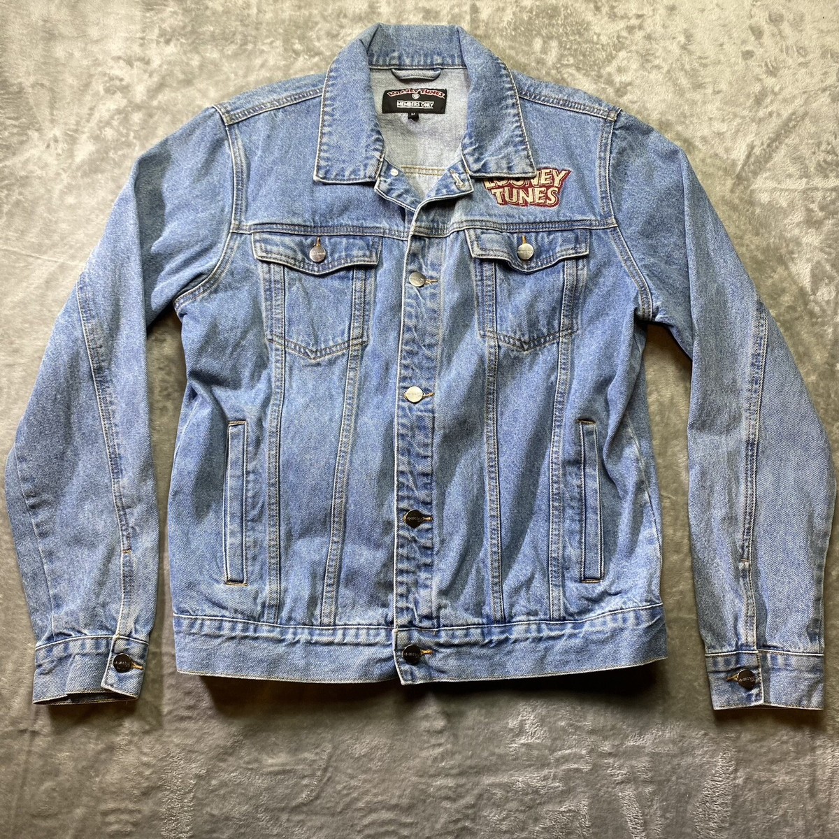 Looney Tunes Members Only 1975 Denim Jean Jacket Bugs Bunny Size M