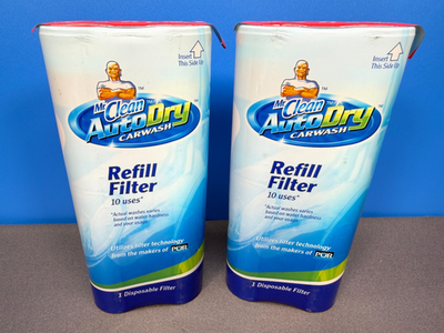 #ad #ad LOT OF 2 MR. CLEAN AUTODRY AUTO DRY CARWASH CAR WASH REFILL FILTER FILTERS NEW $39.89