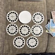 Vintage GAF Set Of 7 View-Master Stereo Reels In Case. Stock 2724