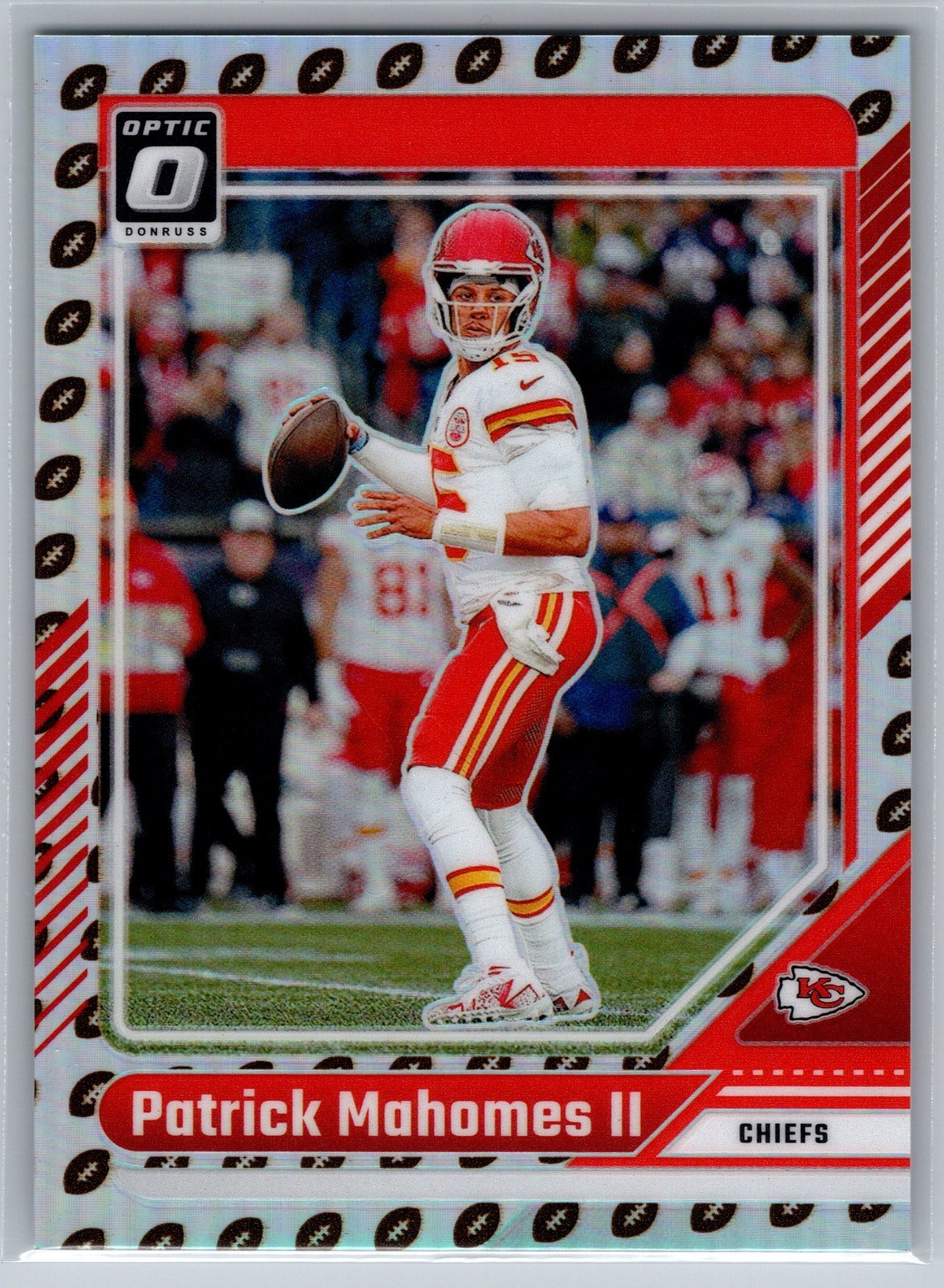 2024 Donruss Optic Patrick Mahomes II Footballs 15/16 Jersey Match #94 Chiefs