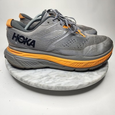 Hoka One One Stinson ATR Running Shoes Orange Grey Mens Size 12 1110506RM