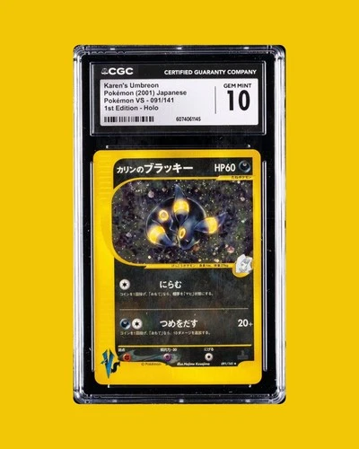 2001 Karen's Umbreon Japanese Pokemon VS 1st edition Holo CGC 10 POP 1/15