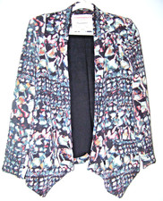 Anthropologie Cartonnier Ardsley Blazer Women S Abstract Floral Jacket Draped