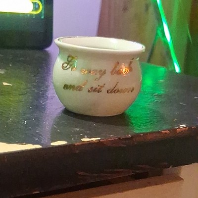Vintage Go Way Back And Sit Down Porcelain Eye Cup Stamped Made In Germany