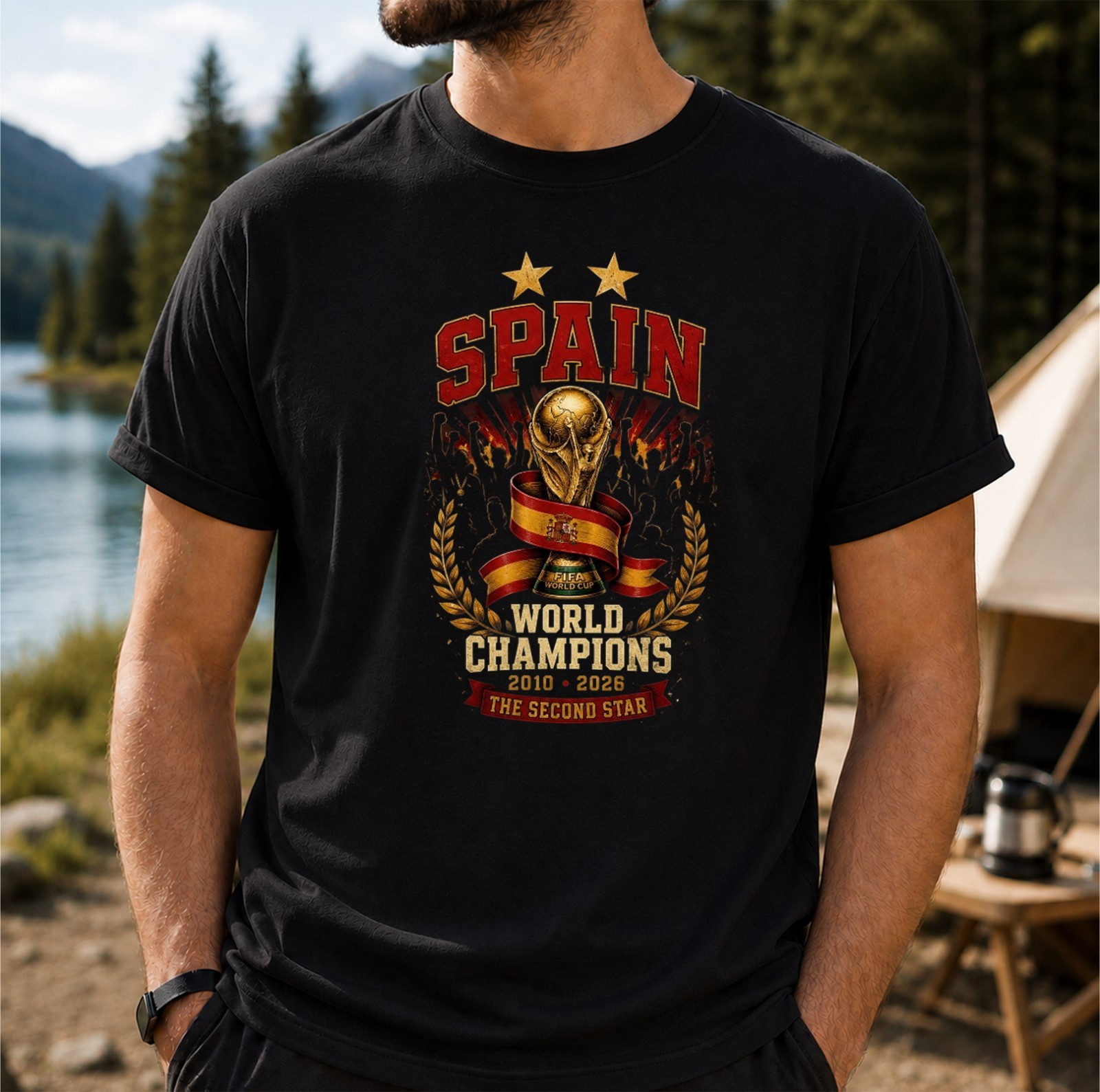 HOT NEW!! Spain Champions World Cup 2026 T-Shirt