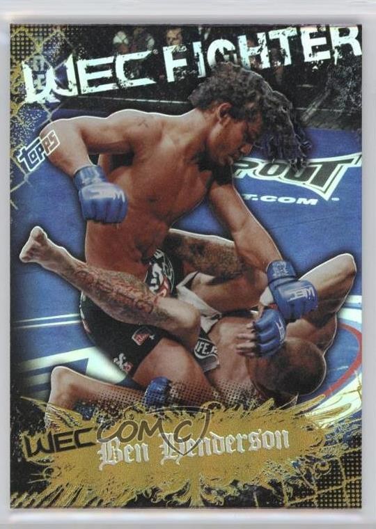 2010 Topps UFC Main Event WEC Fighter Gold Benson Henderson Ben Rookie RC 0m4f