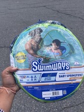 SwimWays Baby Spring Float 9-24 Months Swim Step 1 First Splash New Aqua Fishes