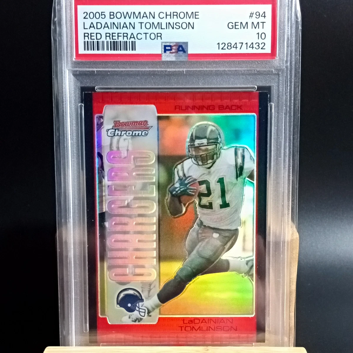 LaDainian Tomlinson Football Grade 10 Sports Trading Cards for