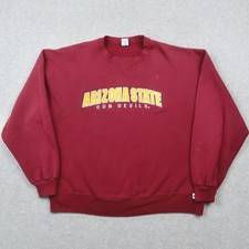 VTG Russell Athletic Arizona State Sun Devils Sweatshirt XL Maroon Crewneck ASU