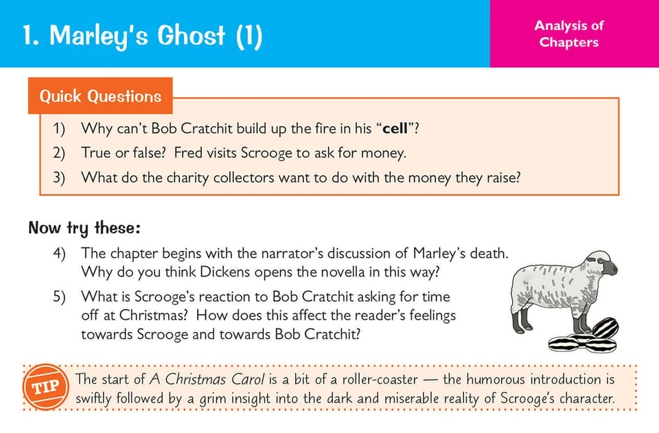 GCSE English - A Christmas Carol Revision Question Cards - Image 3 of 4