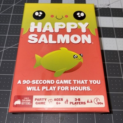 Happy Salmon Hoppy Salmon Fun Family Party Action Card Game Ages 6+ 3-8 Players