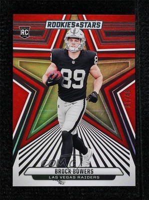 2024 Panini Rookies & Stars Rookies Red & Blue 37/49 Brock Bowers #114 RC 0nr3