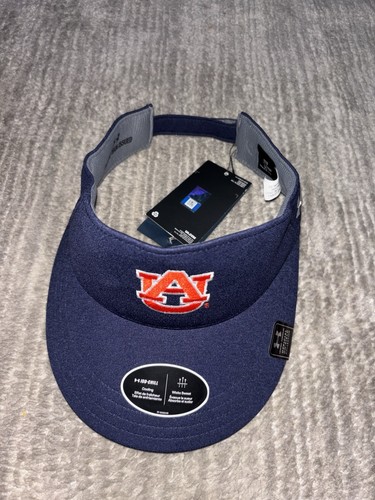 Auburn Tigers Visor Hat Cap Mens Adjustable Blue/Orange Under Armour Logo NEW