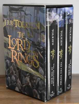 J.R.R. Tolkien, The Lord of the Rings 3-Volume Edition, Houghton, SC/DJ/HC/LN