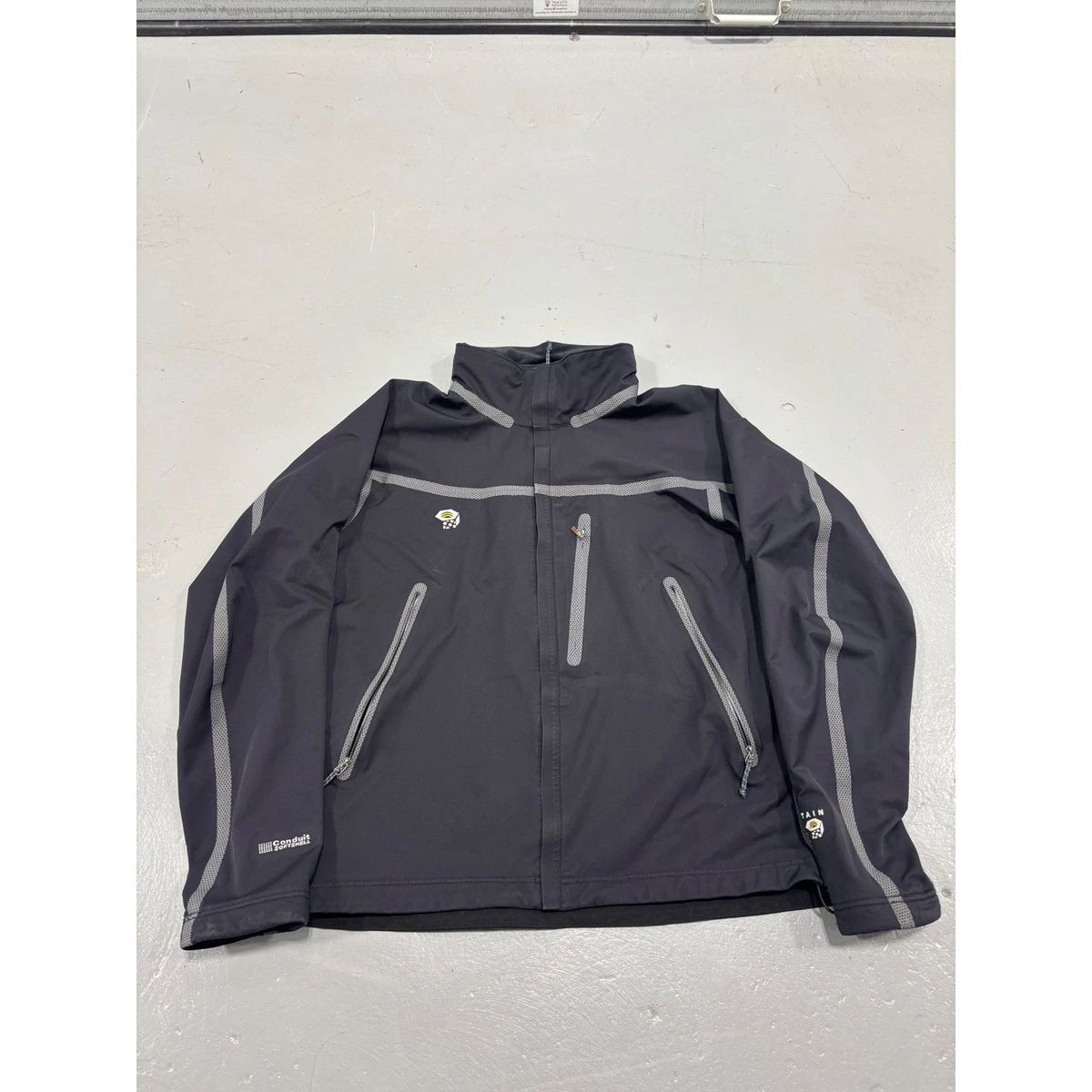 ジャケット・アウター mountain hardware condunit softshell Mountain Hardwear Conduit Softshell Jacket Men XL Pockets Outdoors
