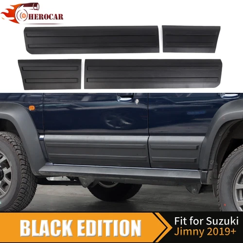 Black Door Plate Panel Decoration Cover Trim for Suzuki Jimny 2019+ Accessories