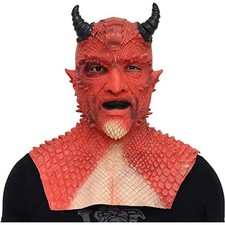 Diablo Belial Mask King of Lies Cosplay Demon Latex Headgear Halloween