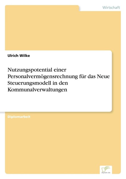 Nutzungspotential Einer PersonalvermöGensrechnung FüR Das Neue Steuerungsmodell-image