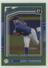 2024 Donruss Optic Rated Prospects Lime Green Prizm 8/149 Ricky Tiedemann 4z8