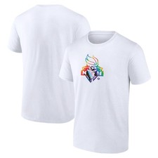 Men's White New York Liberty Team Logo Pride T-Shirt