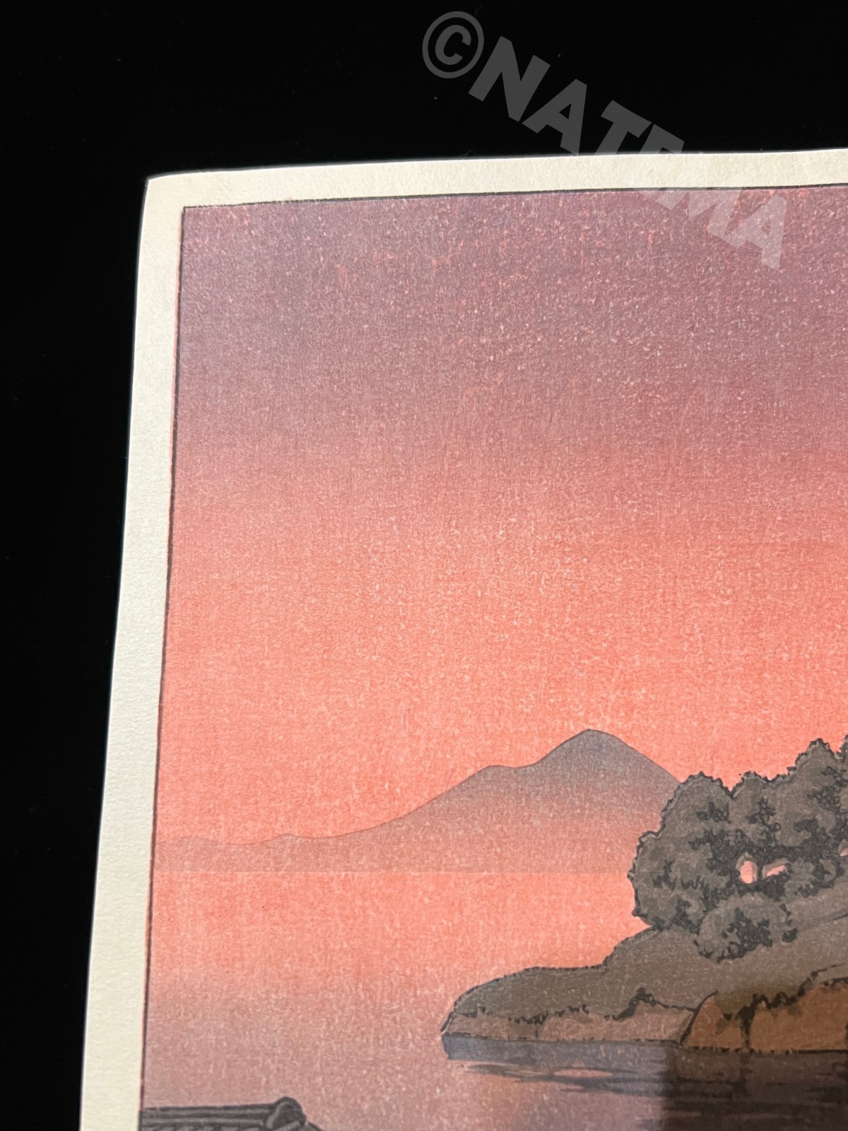 Hasui Kawase "Amakusa Honryo" woodblock print authentic ATOZURI