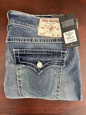 True Religion Ricky Big T Flap Relaxed Straight Mens Sz 36x34