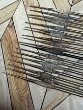 Large Vintage Steel Crochet Hook Set Various Brands , Sizes