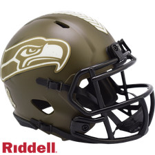 Seattle Seahawks NFL Riddell 2022 Salute to Service NFL Speed Mini Helm