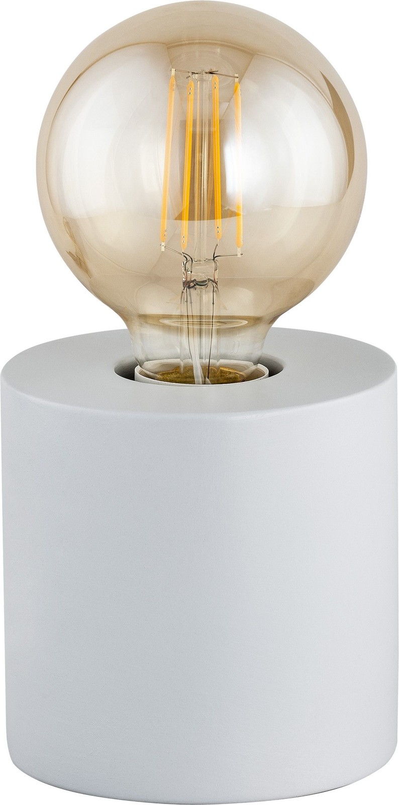 POP GREY BEDSIDE LAMP 1X E27/ 15W IP20 PLASTER 3044