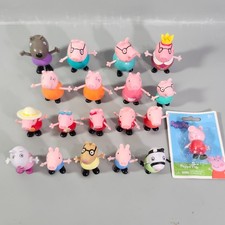 Peppa Pig Figurines Mixed Lot of 19 Family and Friends 2"-3" Just Play Toys