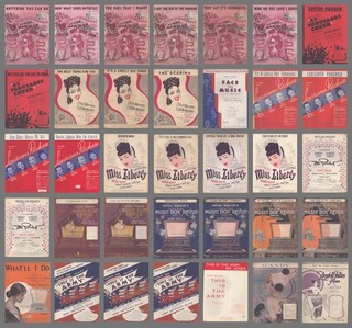Lote de 35 partituras vintage de IRVING BERLIN Show Songs