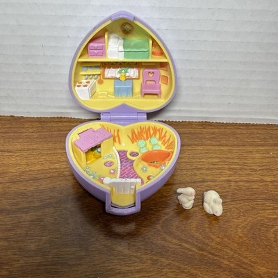 Polly Pocket VTG 1993 Pretty Bunnies Pet Parade Compact Bluebird