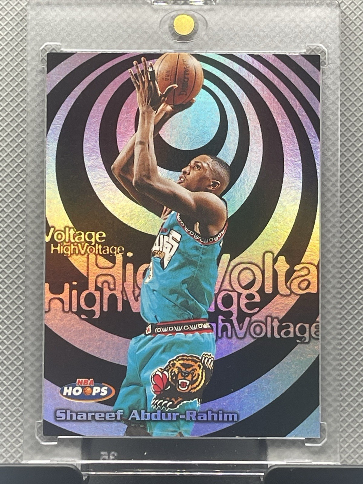 1997-98 NBA HOOPS HIGH VOLTAGE Shareef Abdur Rahim Grizzlies Insert 6HV