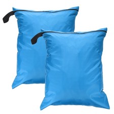 2Pcs Wet Dry Bags 16" x 20" Waterproof Travel Bags Gym Bag for Beach Pool Blue