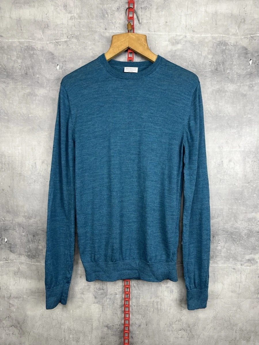 Pull Homme Brunello Cucinelli - Laine Et Cachemire - Taille 48 (M) - Gris - Occasion Très Bon état