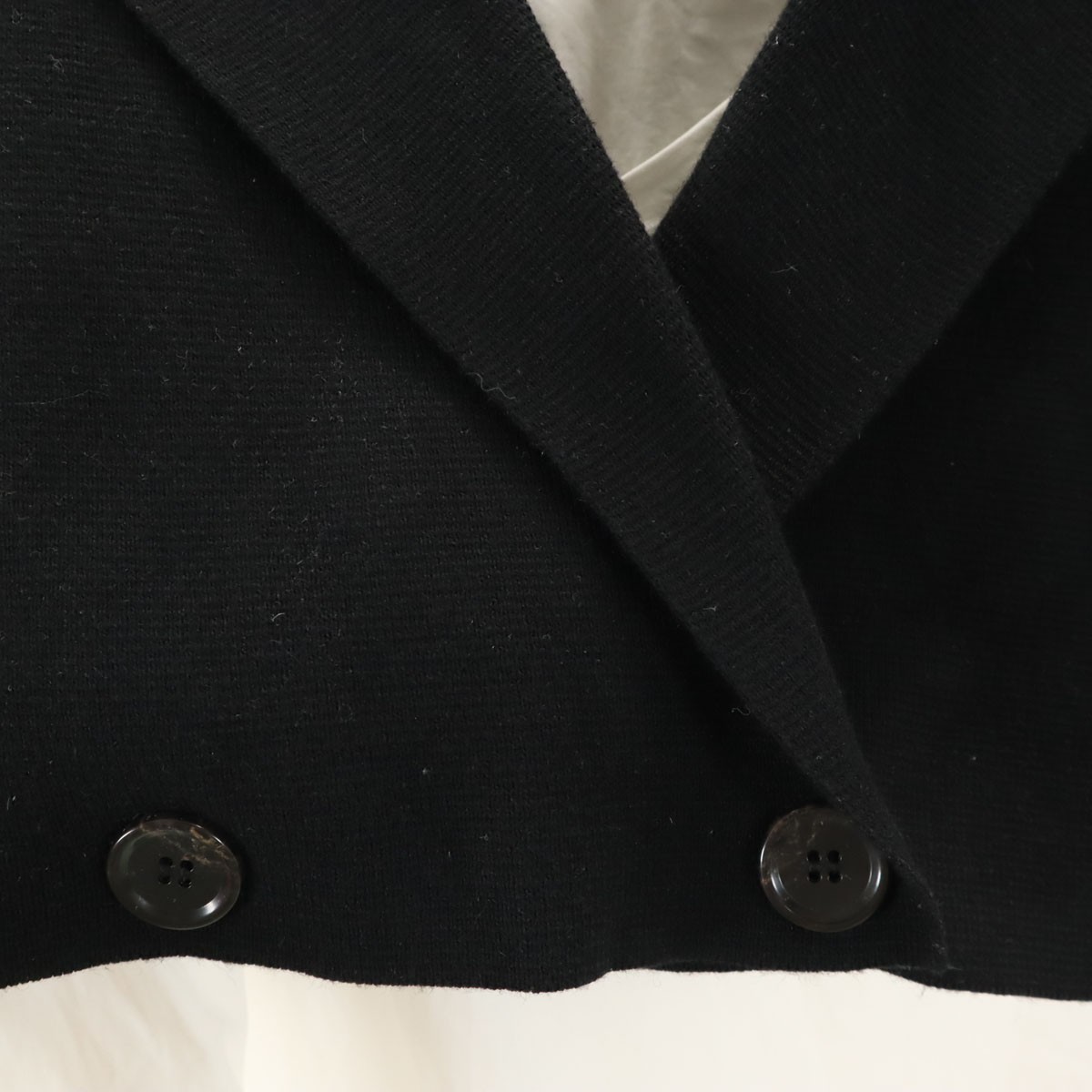 AMERI UNDRESSED Long sleeve knit layered shirt F … - image 6