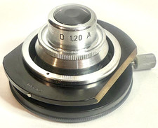 VTG LEITZ ( LEICA ) WETZLAR D 1.20 A DARKFIELD MICROSCOPE CONDENSER LENS