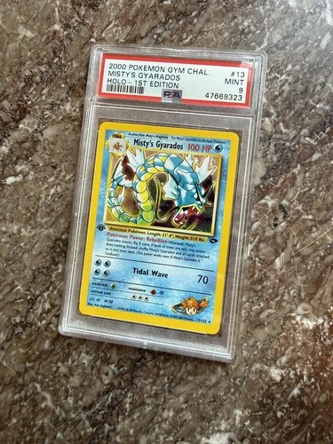 2000 Pokemon - 1st Edition Misty’s Gyarados Holo Rare Gym Challenge 13/132 PSA 9