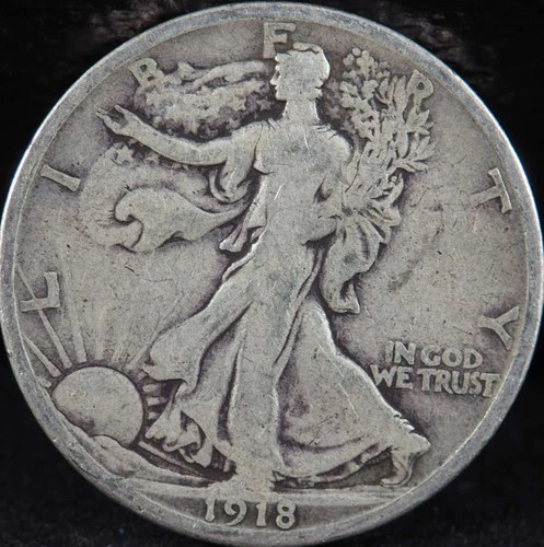 Photo of a 1918-S Walking Liberty Half Dollar from an eBay listing that sold on Jul 20, 2026