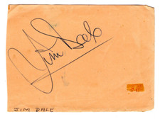Jim Dale Signed Slip / Autographed Actor, Singer "Georgy Girl"